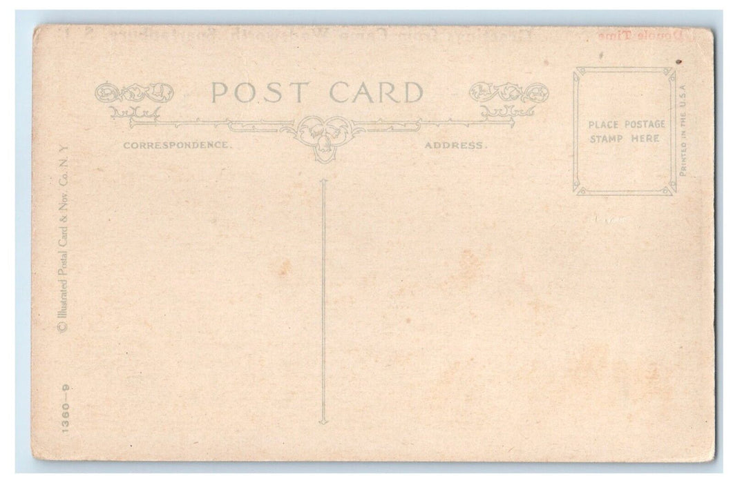 Greetings From Camp Wadsworth Spartanburg SC, Soldiers Double Time Postcard