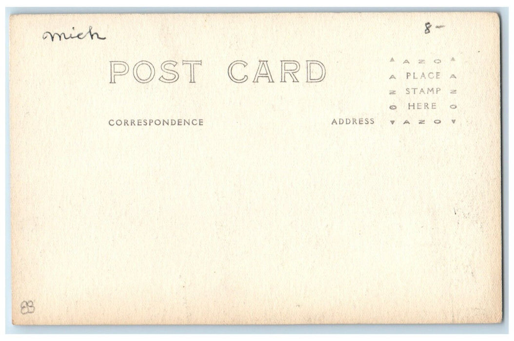 c1920's Maplewood Resort At Sister Lakes Michigan MI RPPC Photo Postcard