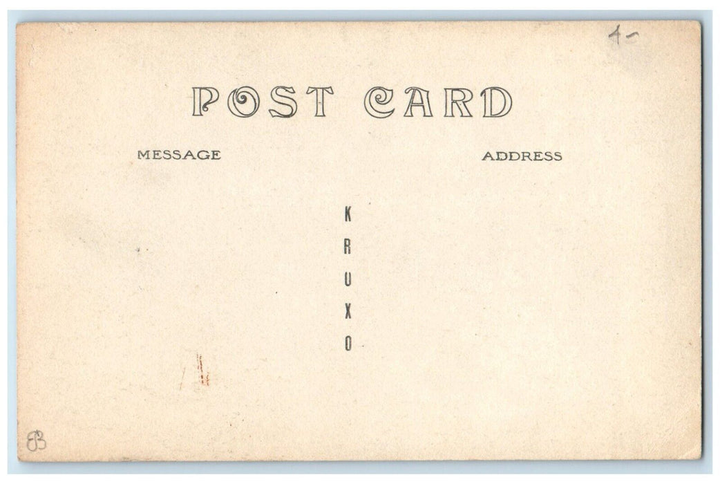 c1910's High School Tennis Court Rochester Michigan MI RPPC Photo Postcard