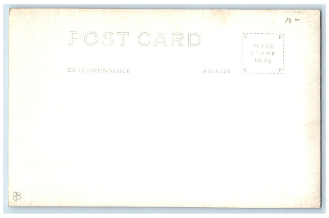 c1920's Street View Of Homes Car North Bridgton Maine ME RPPC Photo Postcard