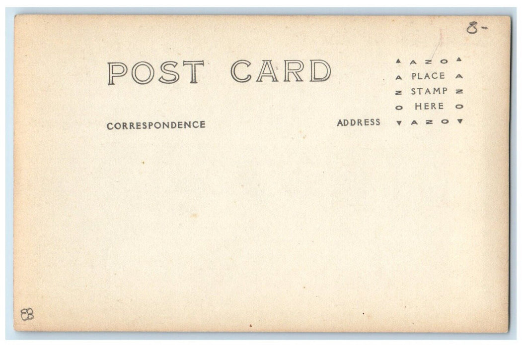 c1920's Main Street Residence Car North Bridgton Maine RPPC Photo Postcard