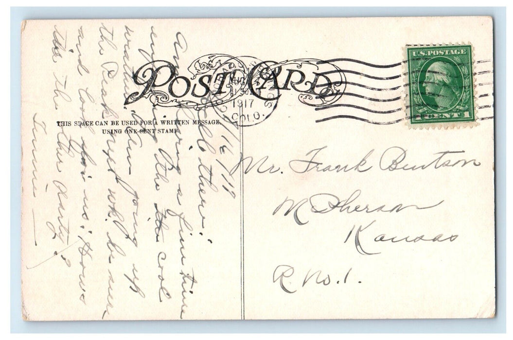 1917 Snow Plow Rock Crystal Park Auto Trip Manitou Colorado CO Antique Postcard