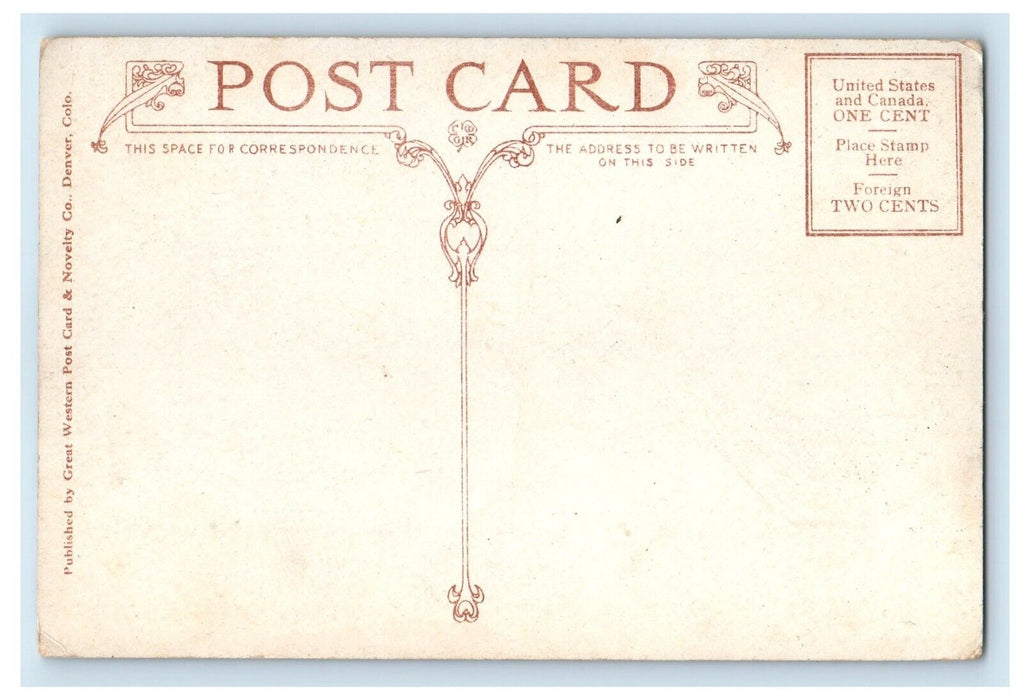 c1910's An Exlinct Volcano On The Moffat Road Colorado CO Antique Postcard