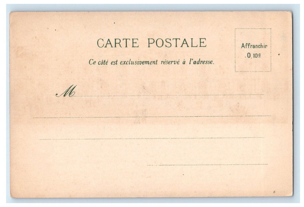 c1900 Souvenir Paris Exposition Plais Building Pioneer Unposted Antique Postcard