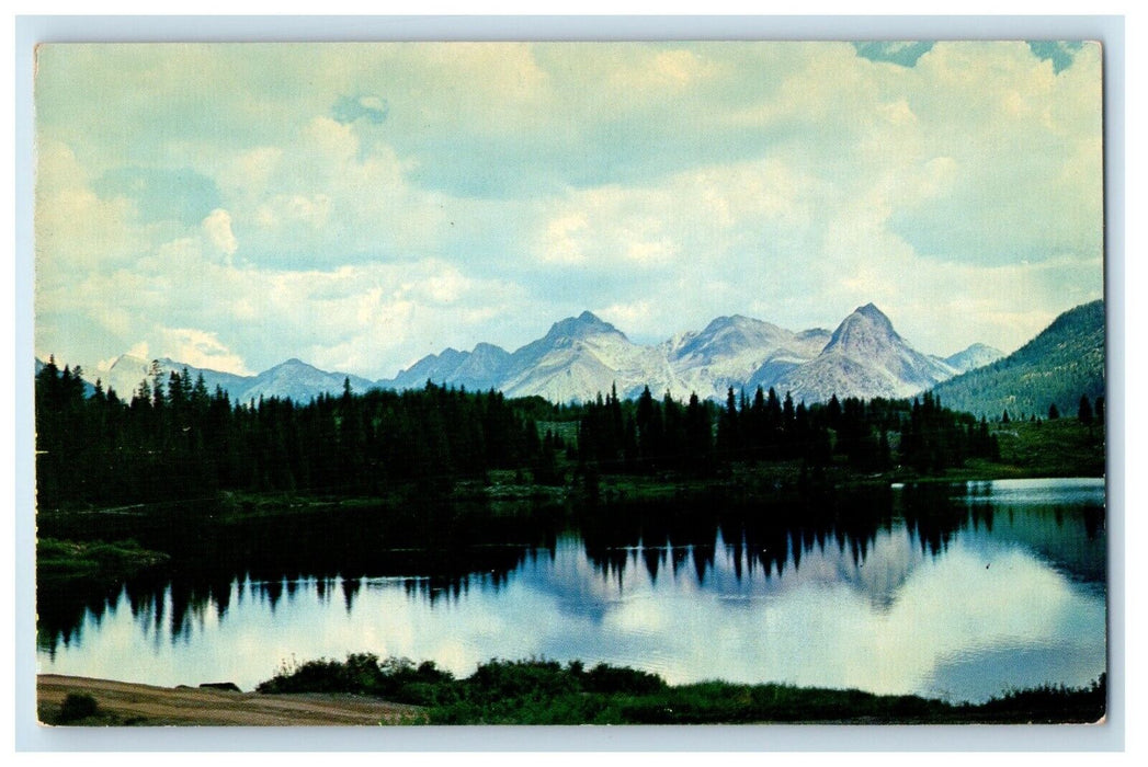 1957 Molas Lake High Mountains Molas Divide South Western Colorado CO Postcard