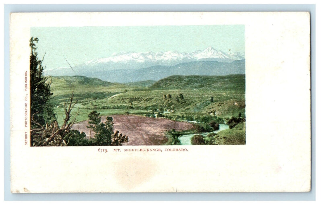 c1905 Bird's Eye View Mt. Sneffles Range Colorado CO Unposted Antique Postcard
