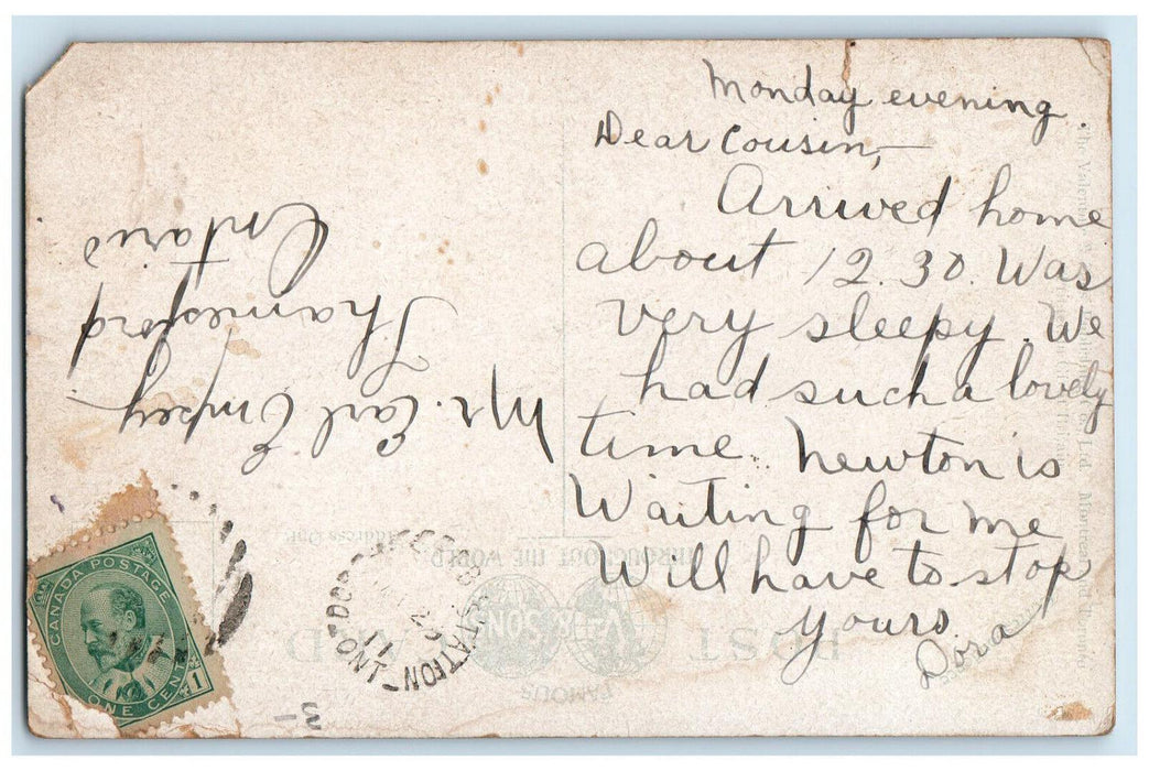 c1910 Blackfriars Bridge London Ontario Canada Posted Antique Postcard
