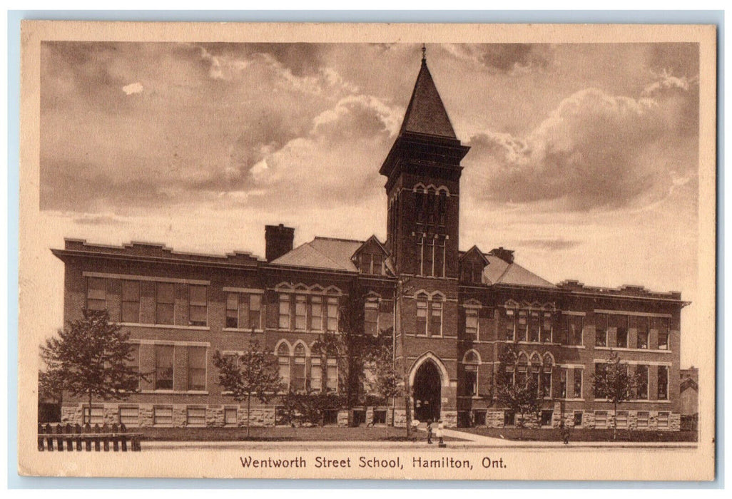 1916 Wentworth Street School, Hamilton Ontario Canada Antique Postcard