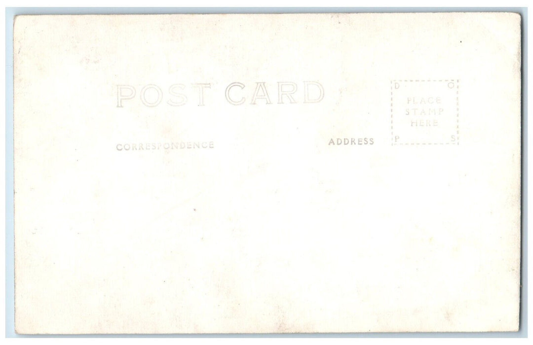 1933 Black Americana Earthquake Austin Studio Compton CA RPPC Photo Postcard