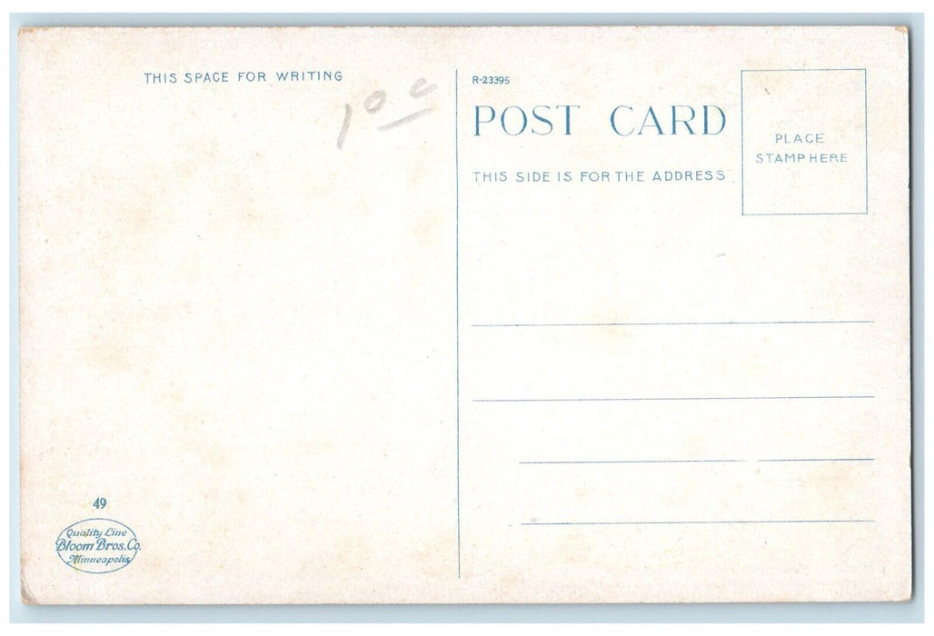 c1920 Rockwood Fountain Oakwood Cemetery Rochester Minnesota MN Vintage Postcard