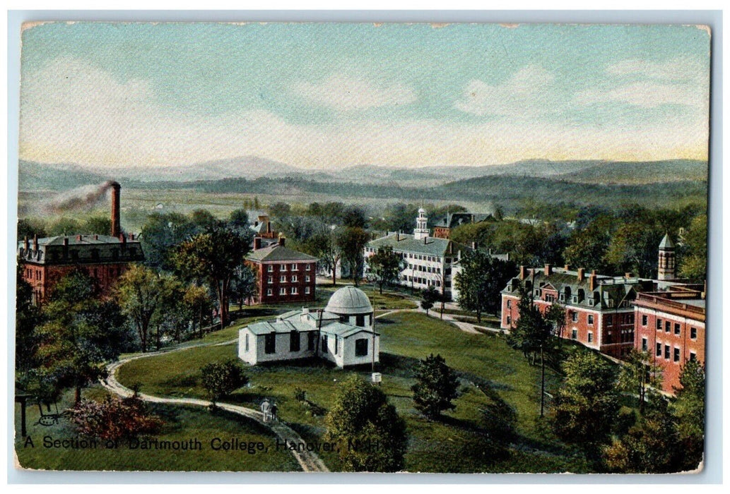 c1910 Section of Dartmouth College Hanover New Hampshire NH Tuck's Postcard