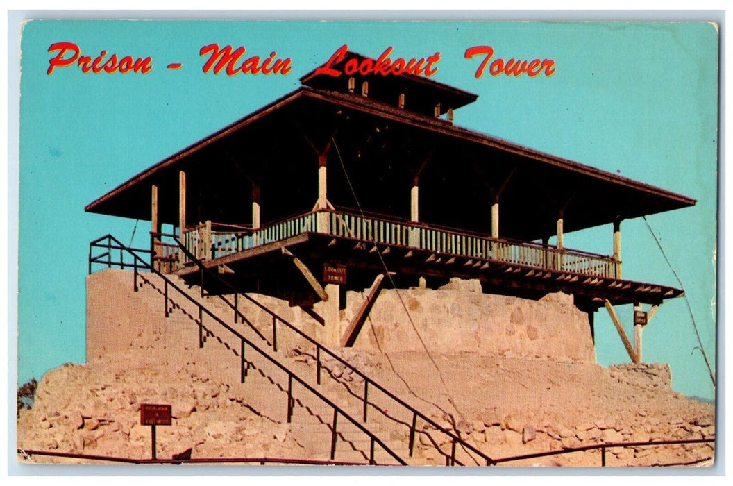 c1960 Prison Main Lookout Tower Yuma Territorial Arizona State Parks AR Postcard