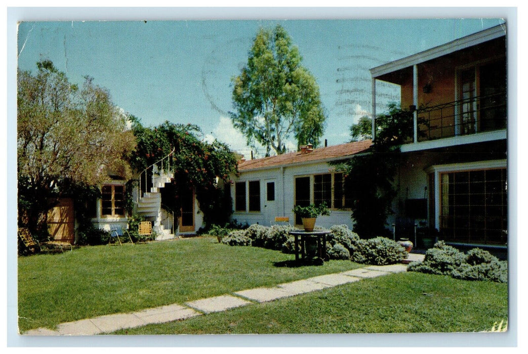 1966 Christopher Square Inn Tucson Arizona AZ Posted Vintage Postcard