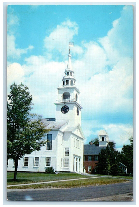 c1960 Village Church Hancock Building Exterior View New Hampshire NH Postcard