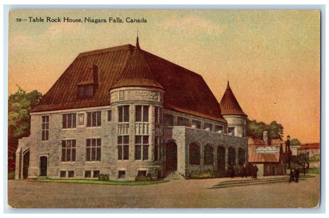 View Of Table Rock House Niagara Falls Canada Unposted Vintage Postcard