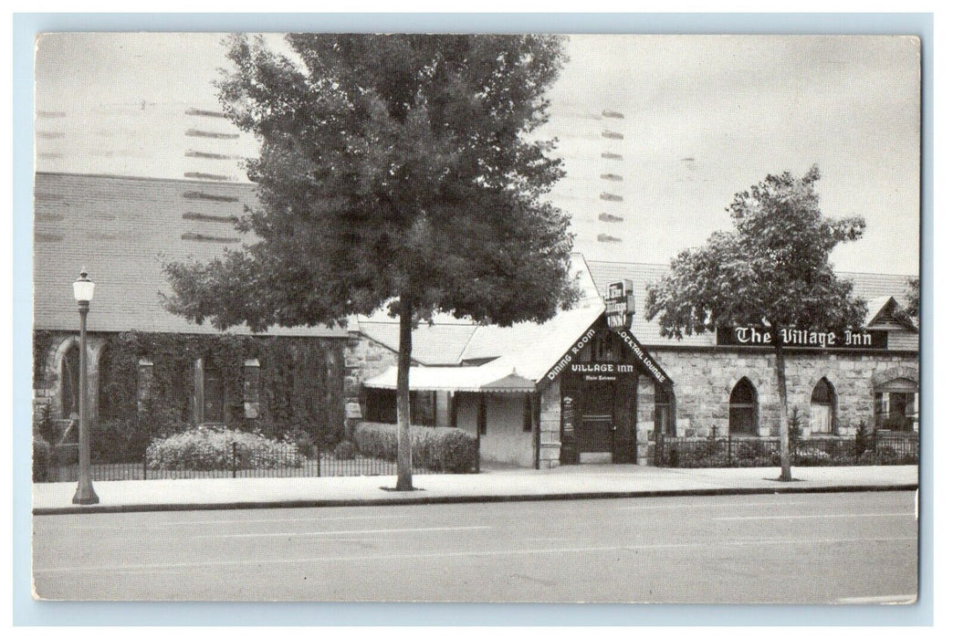 1955 The Village Inn Dining Room Cocktail Lounge Colorado Springs CO Postcard