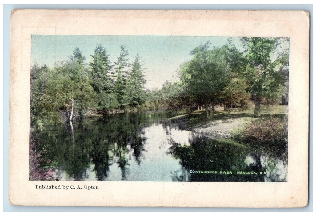 c1910 Dontoocook River Scenic View  Hancock New Hampshire NH Vintage Postcard
