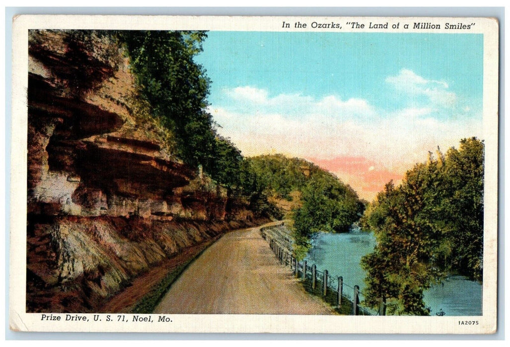 The Land Of A Million Smiles In The Ozarks Noel Missouri MO Vintage Postcard