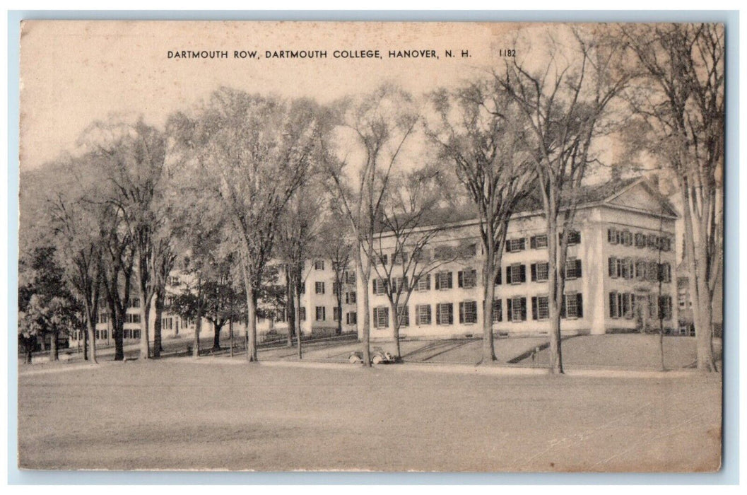 c1910 Dartmouth Row Dartmouth College Hanover New Hampshire NH Vintage Postcard
