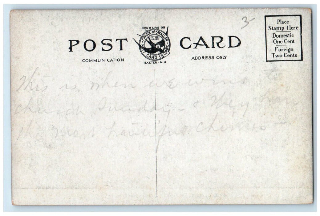 1910 Rollins Chapel Dartmouth College Hanover New Hampshire NH Vintage Postcard
