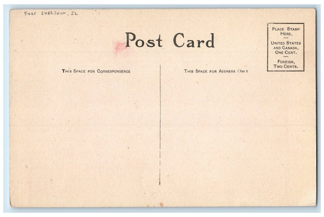 Military Soldier Feeding Time Back For More Ft. Sheridan Illinois IL Postcard