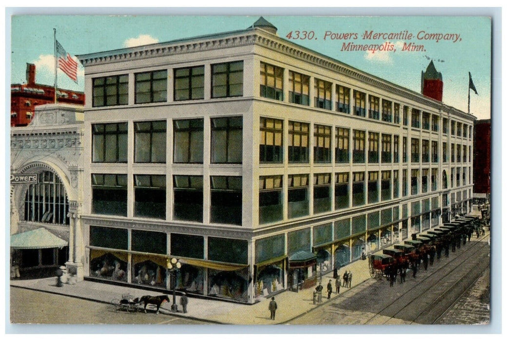 1911 Powers Mercantile Company Minneapolis Minnesota MN Vintage Antique Postcard