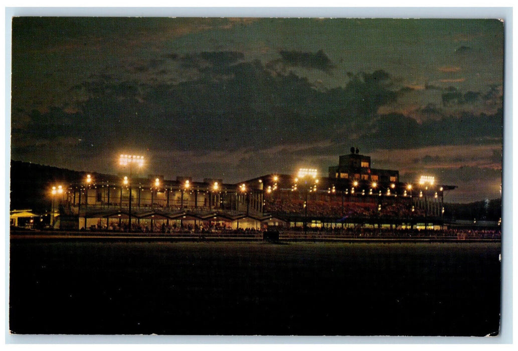 c1950's The Grandstand Hinsdale Raceway Inc Hinsdale New Hampshire NH Postcard