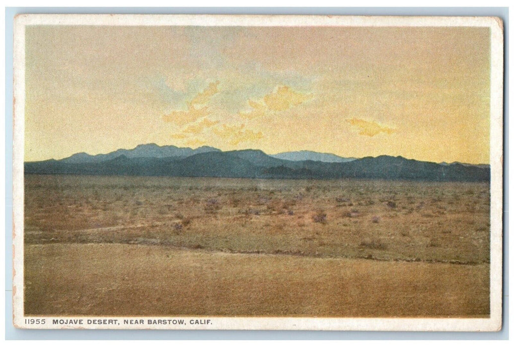 c1910's View Of Mojave Desert Near Barstow California CA Antique Postcard