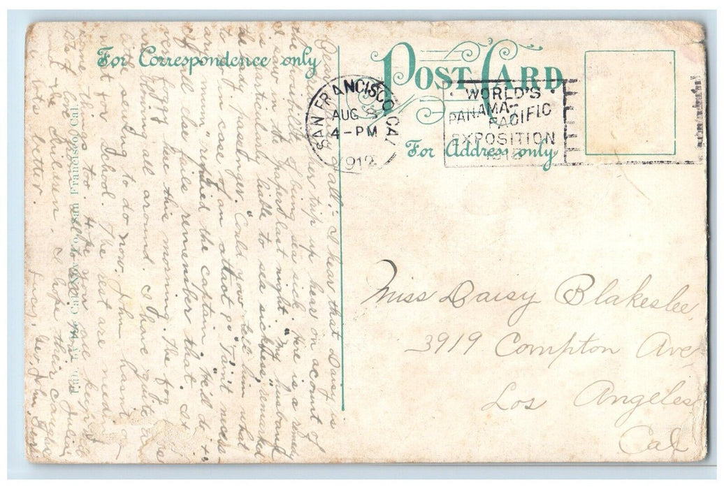 1912 Old Stone Quarry Golden Gate Park San Francisco California CA Postcard