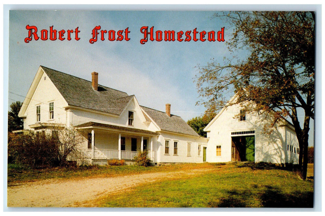 c1960's Robert Frost Homestead Derry New Hampshire NH Vintage Postcard
