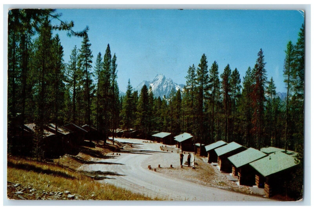 1960 Cabin Area Colter Bay Grand Teton National Park Wyoming WY Antique Postcard