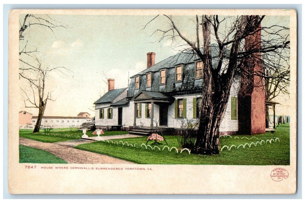 c1905 House Where Cornwallis Surrendered Exterior Yorktown Virginia VA Postcard