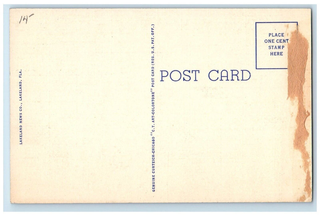 c1940 League Field Training Quarters Detroit Tigers Lakeland Florida FL Postcard