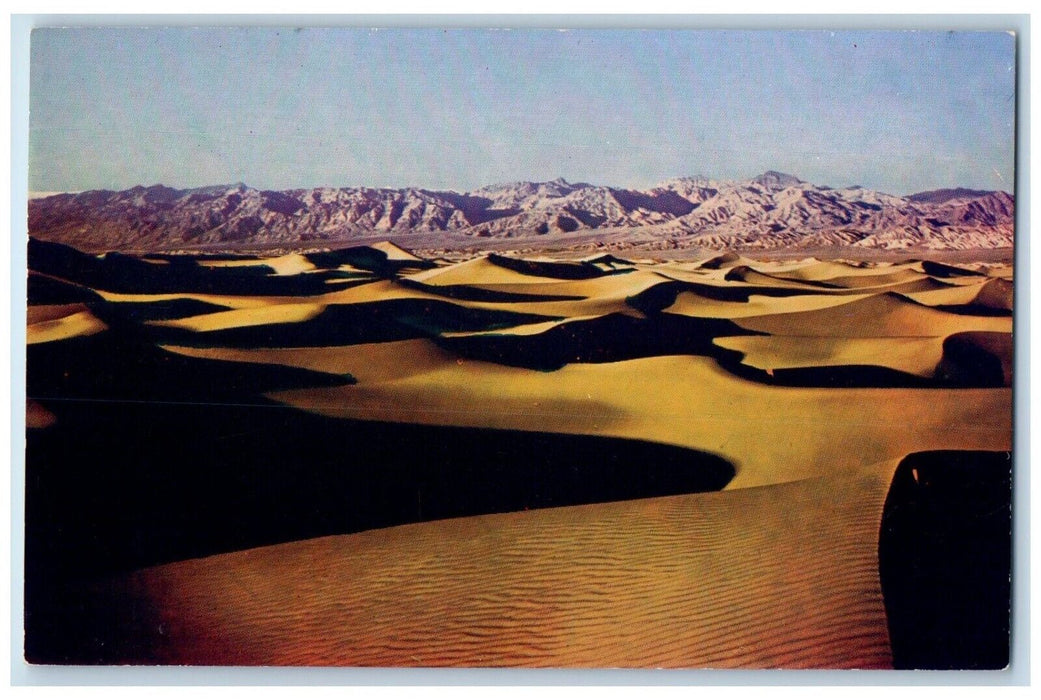 c1960 Funeral Mountains Nevada Land Gold Sand Death Valley California Postcard