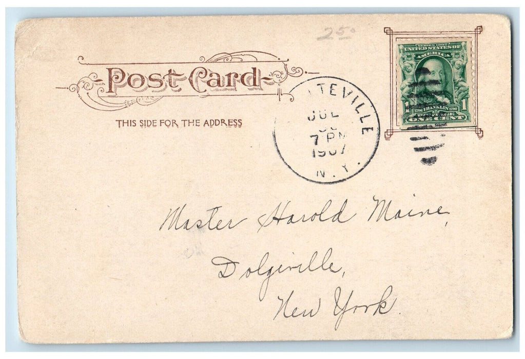 1907 Roadside View Syracuse High School Building Syracuse New York NY Postcard