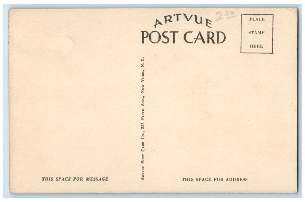 c1940 Auditorium Building University Illinois Urbana Illinois IL Artvue Postcard