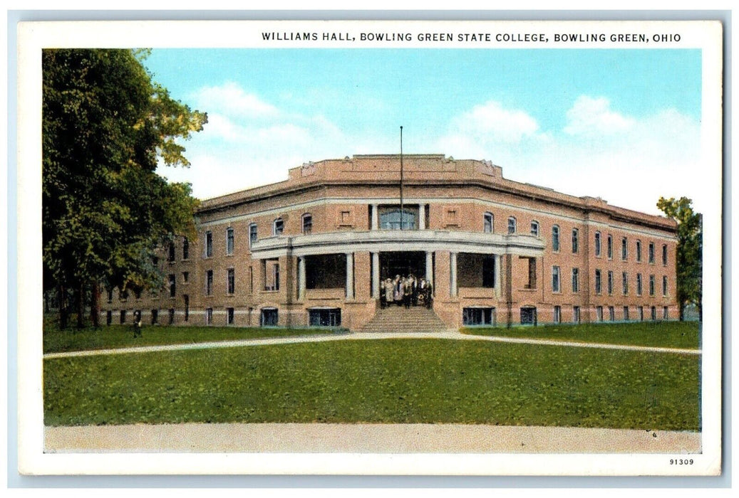 c1920 Williams Hall Bowling Green State College Bowling Green Ohio OH Postcard