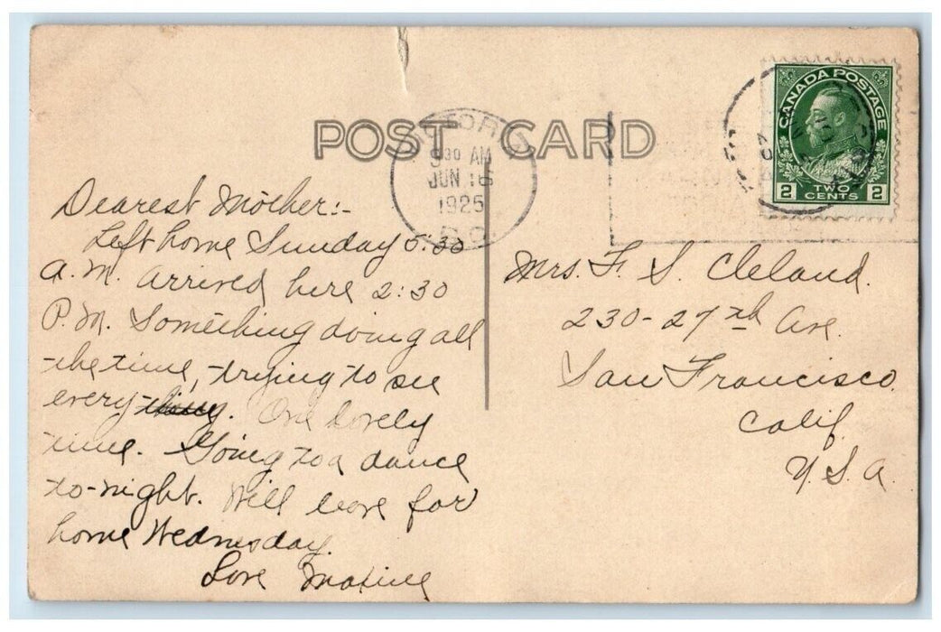 1925 Parliament Buildings Victoria British Columbia Canada RPPC Photo Postcard
