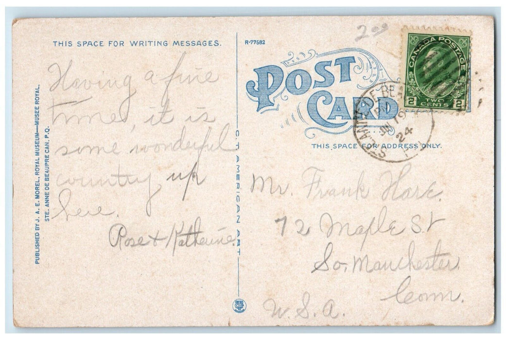 1910 Boy School Ste Anne De Beaupre Colege Des Freres Canada CA Vintage Postcard