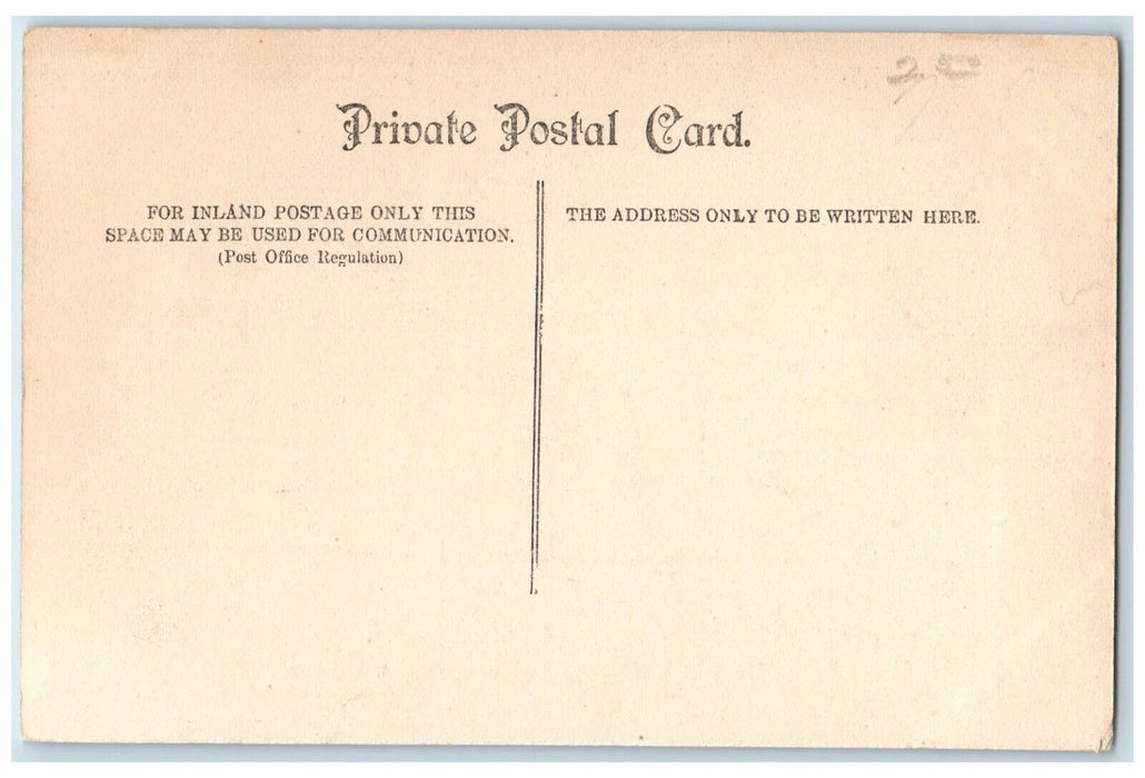 c1910 Library Mc Gill University Presbyterian College Canada Private Postal Card