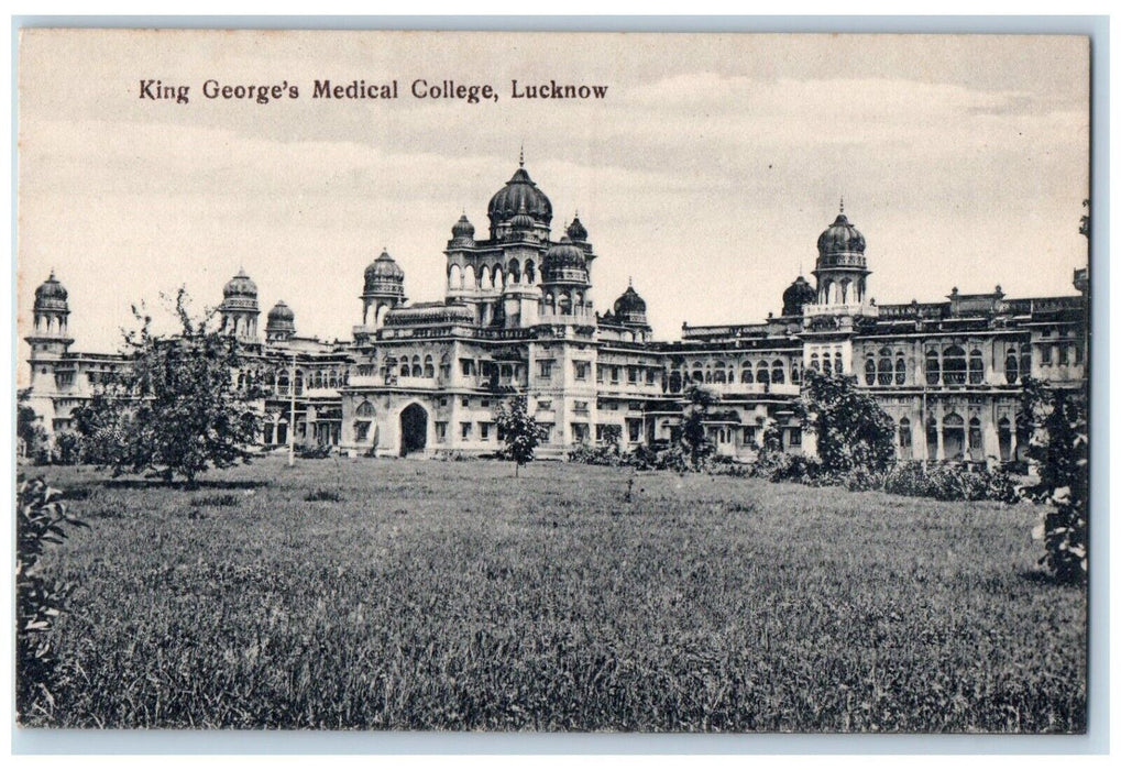 c1910's King George Medical College Campus Building Lucknow India Postcard