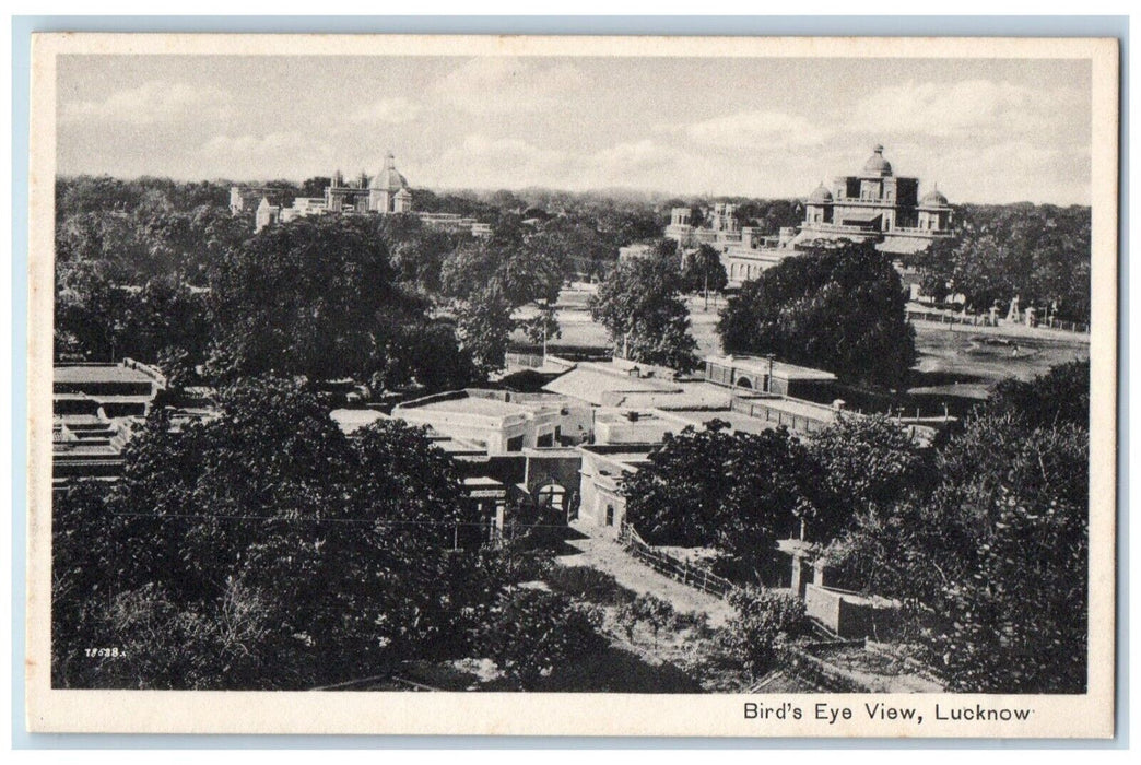c1910s Birds Eye View Of Lucknow India, Buildings Unposted Antique Postcard