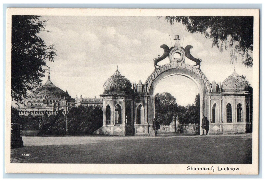 c1910s Shahnazuf Lucknow India, Entrance Guard Unposted Antique Postcard