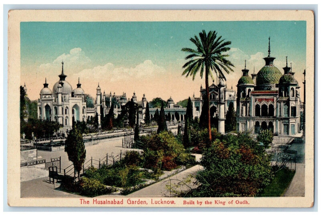 c1910's The Husainabad Garden Lucknow India, Built By King Of Oudh Postcard