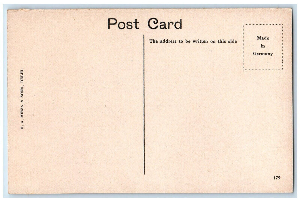 c1910's Front View Of The Tomb Of Itmad Ud Doula Agra India Antique Postcard