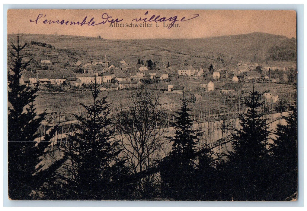 c1910 General View of Houses Buildings in Alberschweiler France Postcard