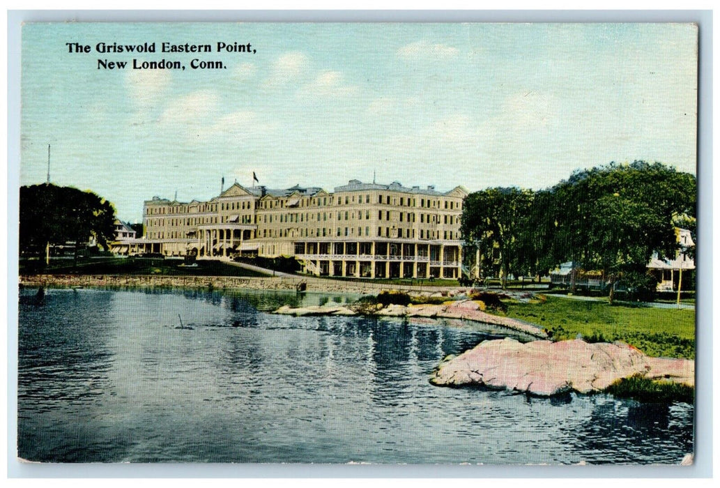 1912 Griswold Eastern Point Building New London Connecticut CT Vintage Postcard