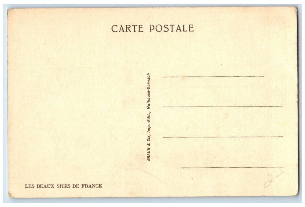 c1940's Hotel Des Postes At The Bottom of Station Metz France Postcard