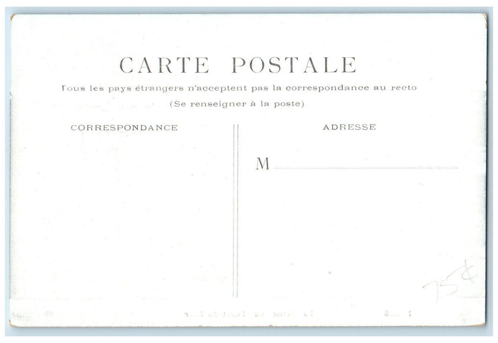 c1910 The Seine at Point Du Jour Paris France Unposted Antique Postcard