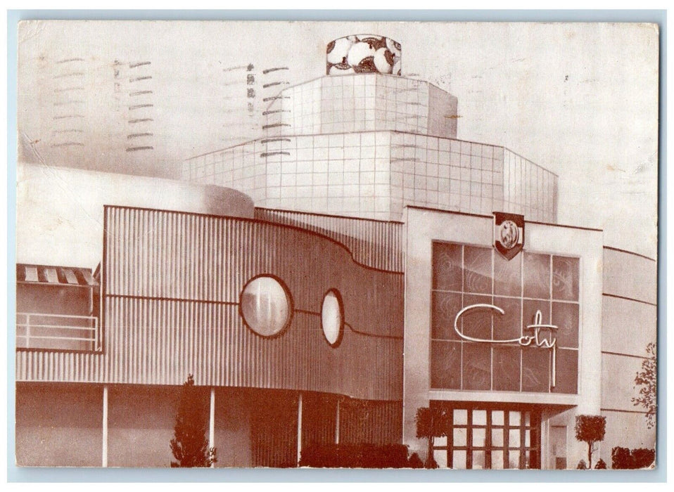1939 Maison Coty Charm Center New York World's Fair Long Island Plaza Postcard